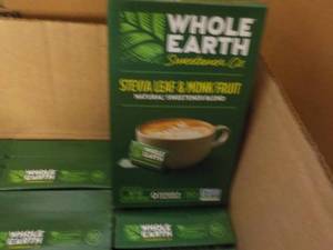 lot 434 image: Case of 12 Boxes Whole Earth Stevia...