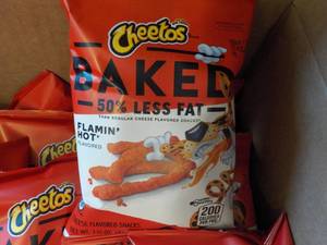 lot 444 image: 2 Cases Cheetos Flamin Hot Snacks...