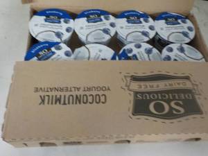 lot 538 image: 12 Tubs Dairy Free Coconut Milk Yog...