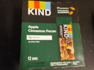 lot 545 image: Box of 12 KIND Apple Cinnamon Pecan...