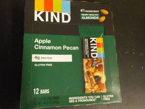 lot 548 image: Box of 12 KIND Apple Cinnamon Pecan...