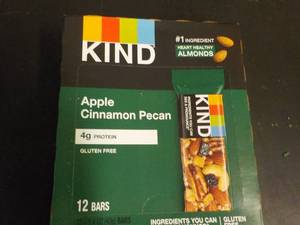 lot 550 image: Box of 12 KIND Apple Cinnamon Pecan...