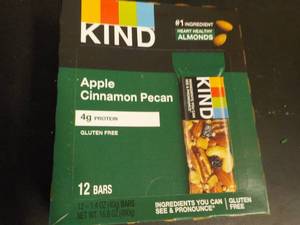 lot 553 image: Box of 12 KIND Apple Cinnamon Pecan...