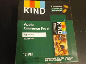 lot 558 image: Box of 12 KIND Apple Cinnamon Pecan...