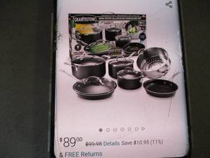lot 111 image: 10 piece Non Stick Pot and Pan Set-...