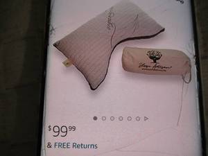 lot 134 image: Sleep Artisan Organic Cotton Pillow...