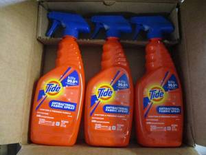 lot 161 image: 3 Bottles of Tide Antibacterial Fab...