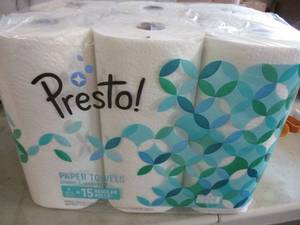 lot 178 image: 6 Rolls of Presto Paper Towels...