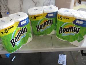 lot 180 image: 6 Rolls of Bounty Paper Towels...