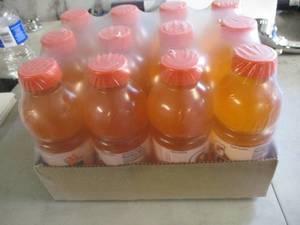 lot 187 image: 12 pack of Orange Gatorade Zero...