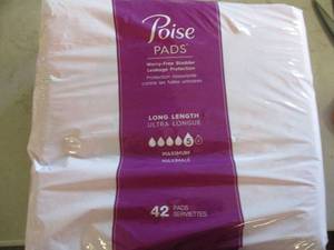 lot 204 image: 42 Poise Pads...