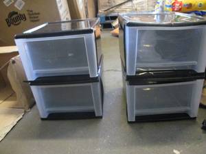 lot 210 image: 4 Plastic Storage Drawers...