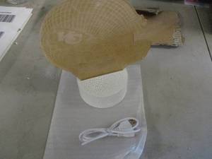 lot 236 image: Kansas City Football Helmet 3D Lamp...