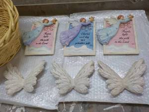 lot 45 image: Angels, Wings in a Wicker Basket...