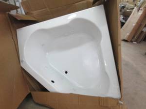 lot 1 image: 60x60 proflo wirlpool bath tub cent...