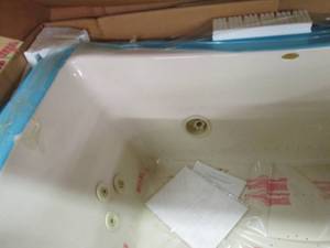 lot 2 image: allusion wirlpool bath center drain...