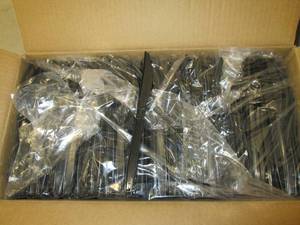 lot 6 image: case of black heavy weight knifes 1...