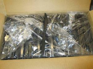 lot 8 image: case of black heavy weight knifes 1...