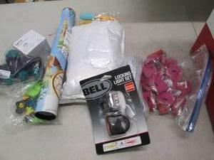 lot 60 image: box of watering cones, planting pot...