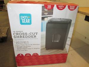 lot 77 image: 16 sheet cross cut shredder ...