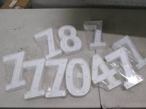 lot 97 image: battery operated light up numbers ...