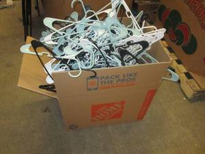 lot 111 image: box of hangers ...