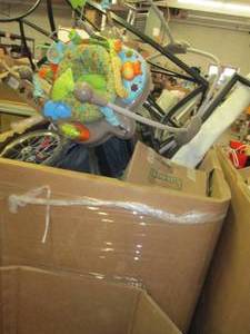 lot 114 image: pallet gaylord full of baby misc a...