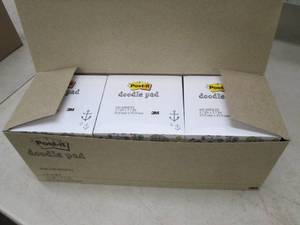 lot 157 image: box of doodle pads 6 packs 4500 per...