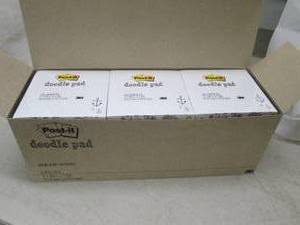 lot 161 image: box of doodle pads 6 packs 4500 per...
