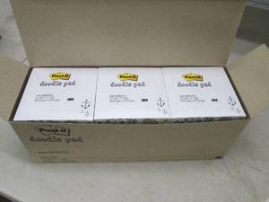 lot 162 image: box of doodle pads 6 packs 4500 per...