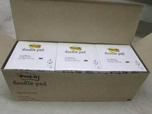 lot 163 image: box of doodle pads 6 packs 4500 per...
