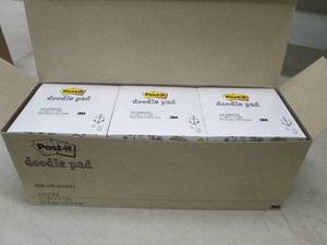 lot 164 image: box of doodle pads 6 packs 4500 per...