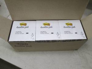 lot 165 image: box of doodle pads 6 packs 4500 per...