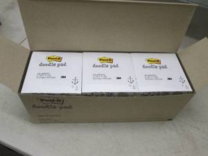 lot 166 image: box of doodle pads 6 packs 4500 per...