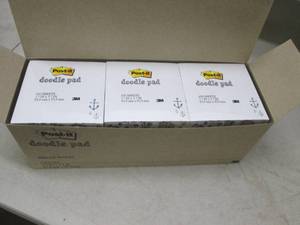 lot 168 image: box of doodle pads 6 packs 4500 per...