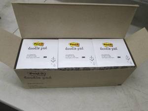 lot 170 image: box of doodle pads 6 packs 4500 per...
