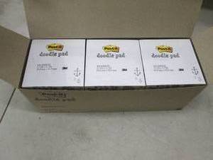 lot 172 image: box of doodle pads 6 packs 4500 per...
