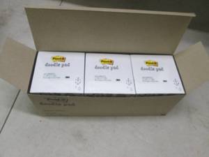 lot 174 image: box of doodle pads 6 packs 4500 per...