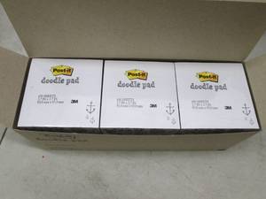 lot 175 image: box of doodle pads 6 packs 4500 per...