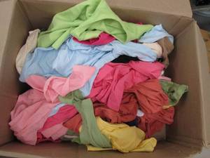 lot 182 image: Box of 65 new girls XL shirts, asso...