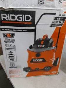 lot 228 image: rigid 16 gallon wetdry vac powers ...