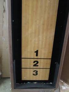 lot 231 image: shuffle board ...SOME DAMAGE TO THE CORNERS AND EDGES