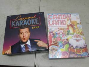 lot 274 image: carpool karaoke game and candy land...