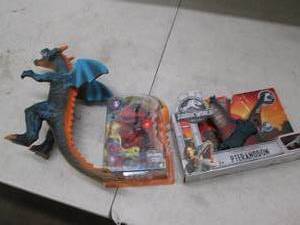 lot 278 image: lot of dino toys and dragon toy ...