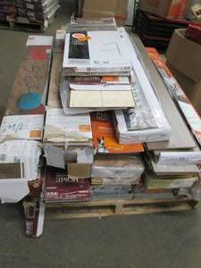 lot 329 image: pallet of flooring diffrent brands ...