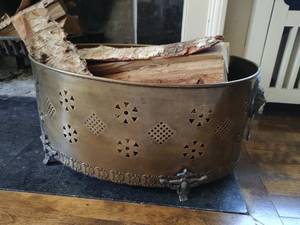Brass Colored Bin