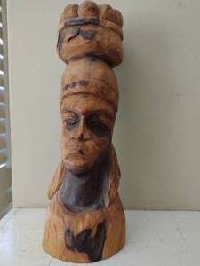 Hand Carved Wood Figurine