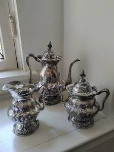 Silverplated Tea Set by American Silverplate Co