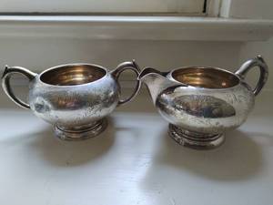 Birks Sterling Silver Cream and Sugar Set