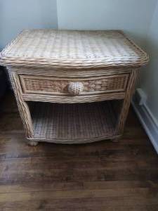Wicker Nightstand